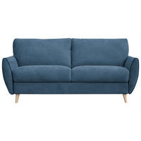 Canapea Extensibilă, lemn, metal, plastic, textil, material pe bază de lemn, albastru - albastru, Modern, plastic/lemn (192/95/100cm) - Novel