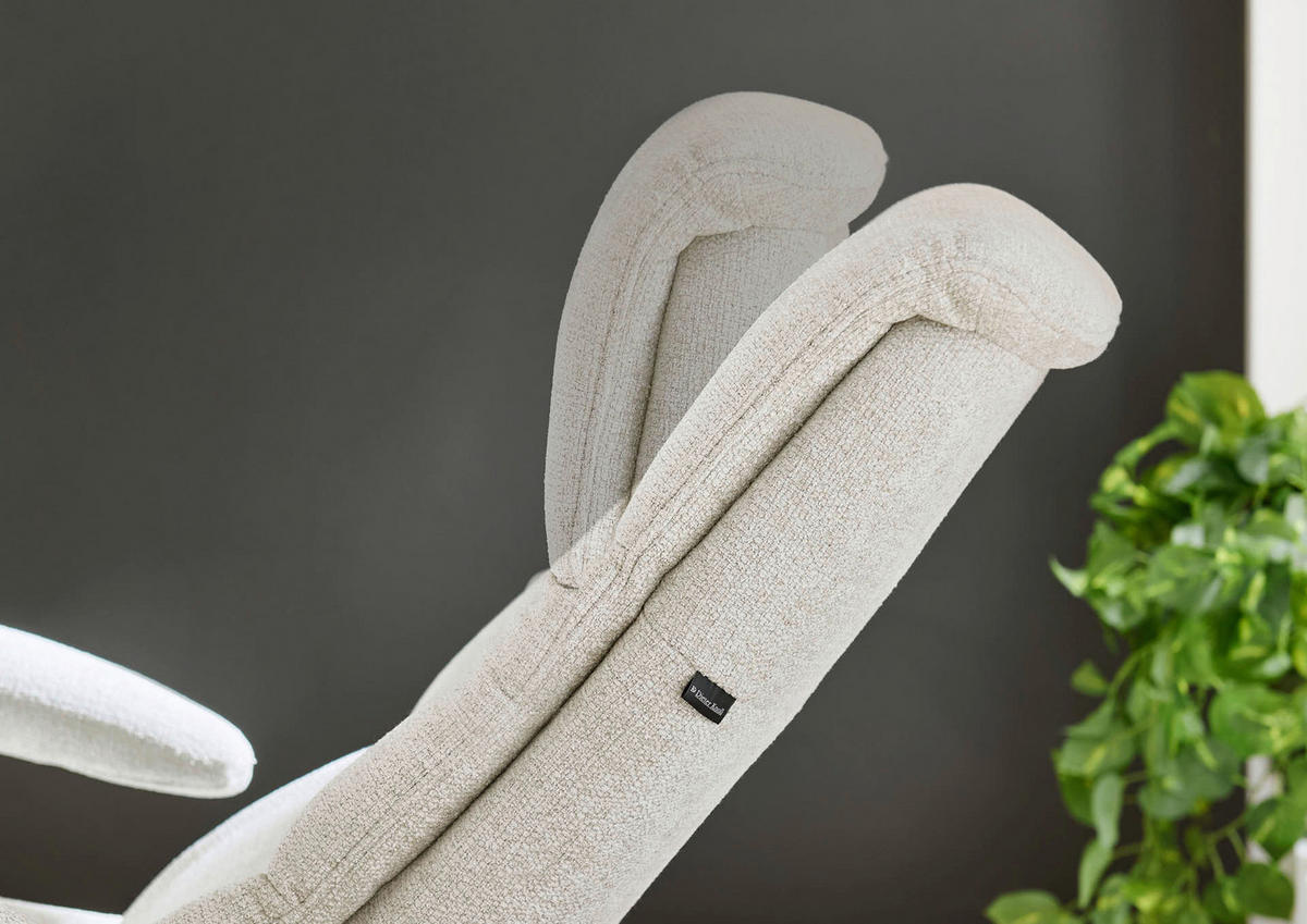 RELAXSESSEL Dieter Knoll Chenille    - Hellgrau/Schwarz, Design, Textil/Metall (71/110/83cm) - Dieter Knoll