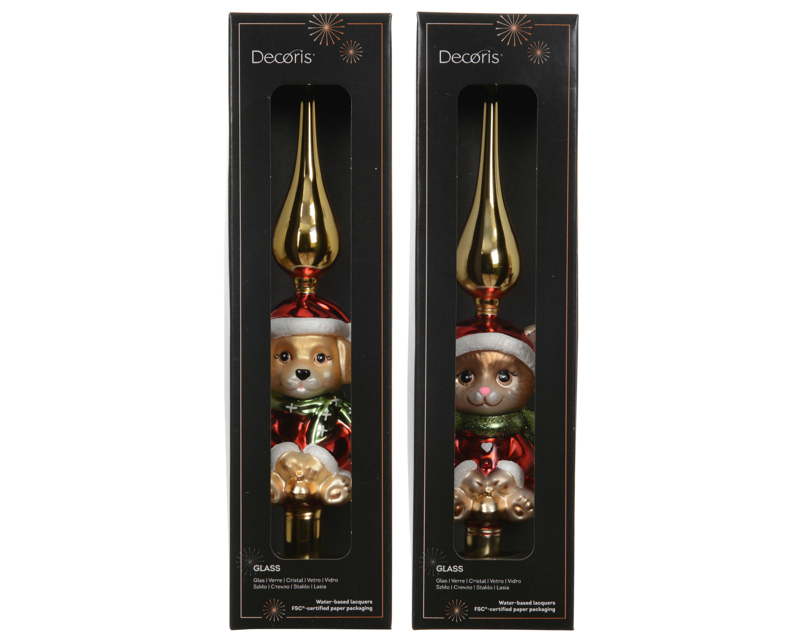 CHRISTBAUMSPITZE  - Multicolor, Basics, Glas (7/6/30cm)