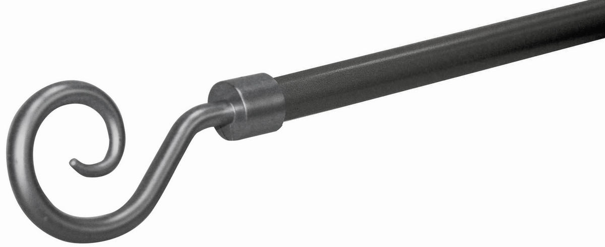 OKRÚHLA TYČ S PRÍSLUŠENSTVOM 130-240 cm - čierna, Konventionell, kov (130-240cm) - Ondega
