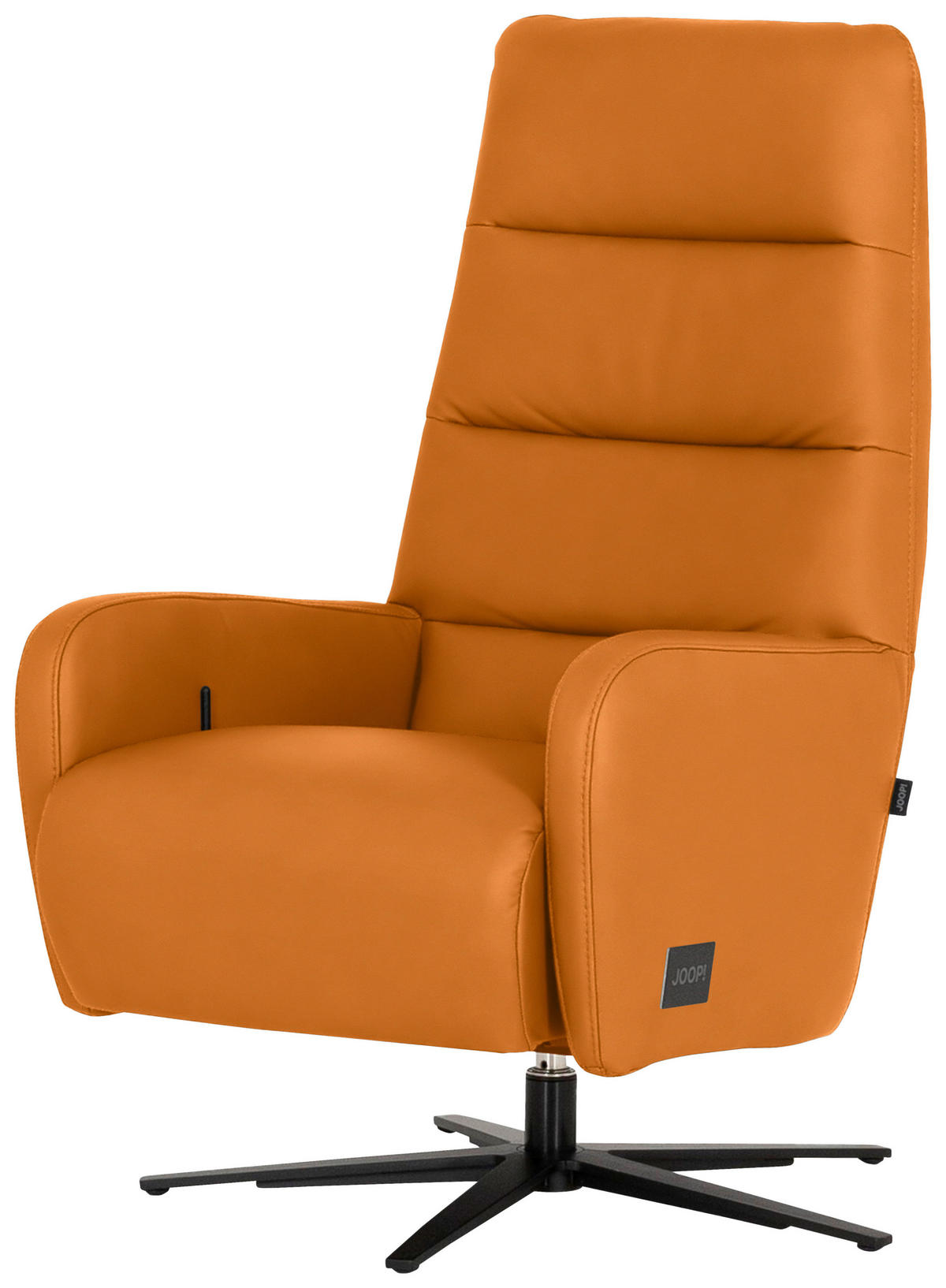 RELAXSESSEL Leder Currygelb  - Currygelb/Schwarz, Modern, Leder/Metall (66/110/83cm) - Joop!