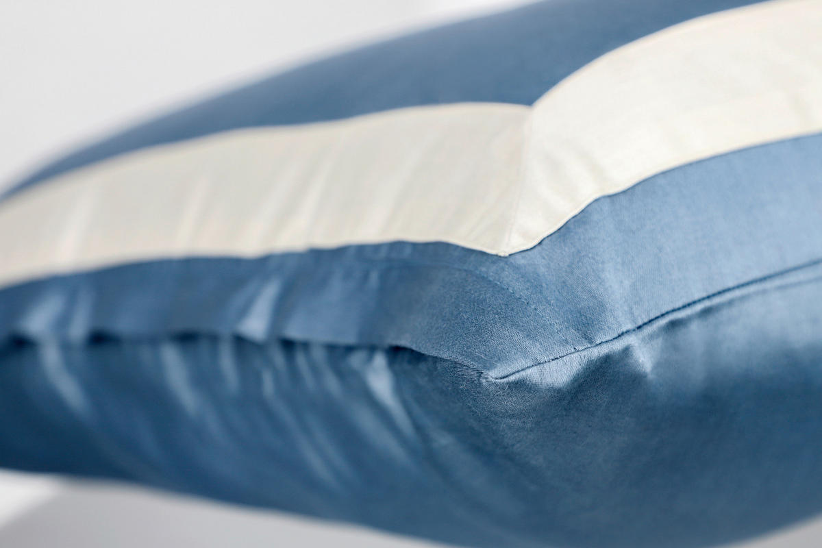 KISSENHÜLLEN-SET Marcel.Remus.Design - Son Vida blau 40/80 cm  - Blau/Weiß, Design, Textil (40/80cm) - Marcel Remus