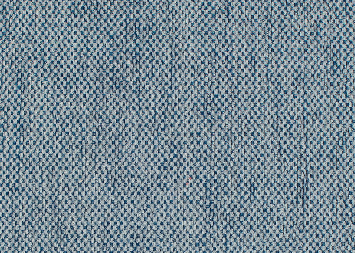 ECKSOFA Blau Webstoff Rücken echt  - Blau/Schwarz, Design, Kunststoff/Textil (171/290cm) - home24