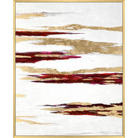 KUNSTDRUCK Abstraktes 40/50 cm  - Goldfarben/Multicolor, Basics, Holzwerkstoff (40/50cm) - Monee