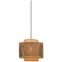 ZÁVĚSNÉ SVÍTIDLO,  43/243/41,5 cm - černá/hnědá, Design, přírodní materiály (43/243/41,5cm) - Good & Mojo