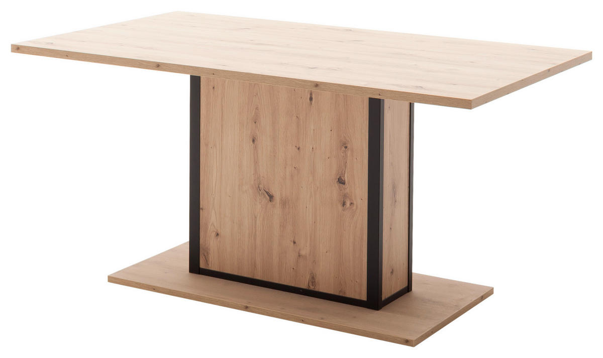 ESSTISCH in Holzwerkstoff 160/90/77 cm   - Eichefarben/Anthrazit, Design, Holzwerkstoff (160/90/77cm) - Carryhome