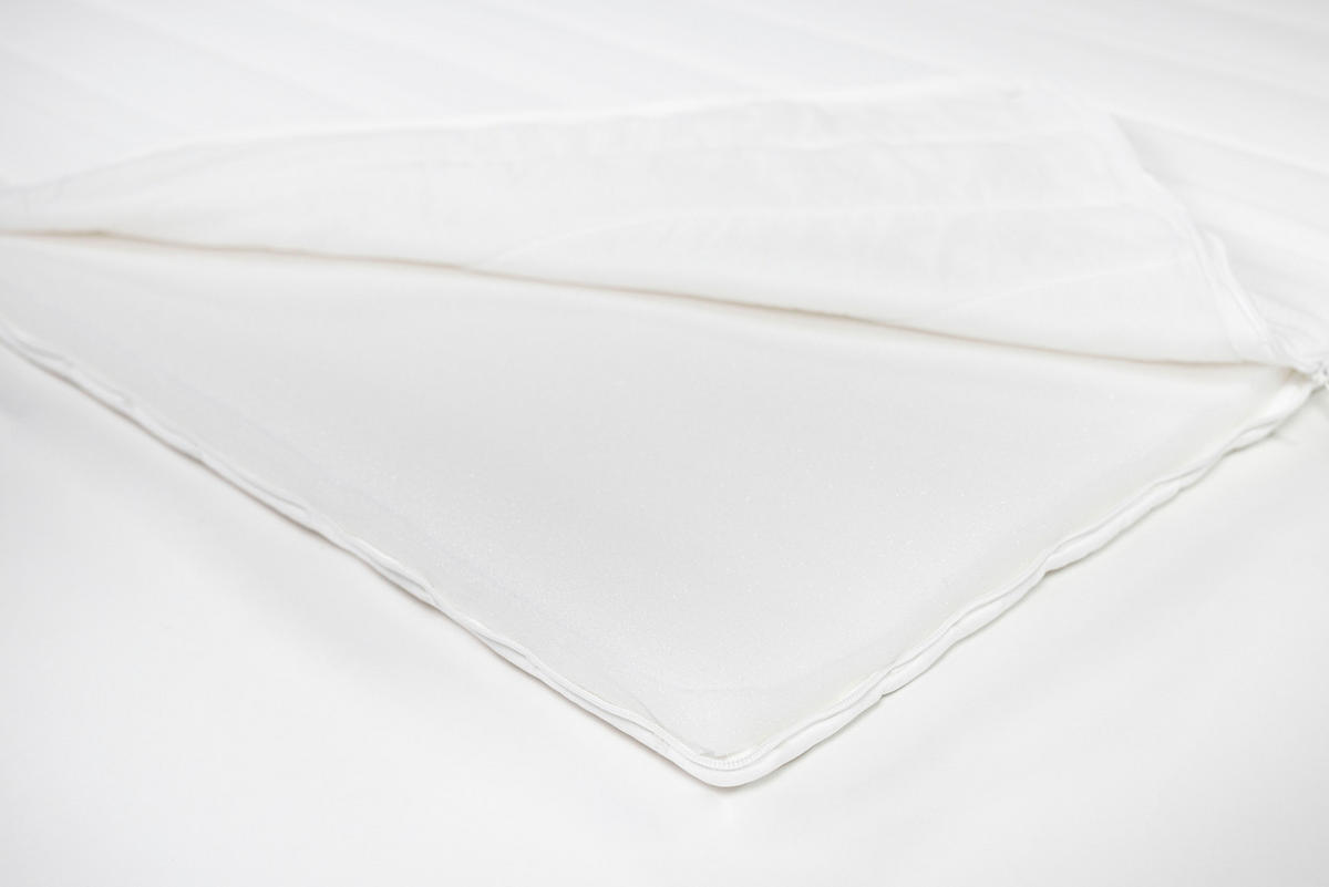 POSTELJNI NADVLOŽEK - bela, Moderno, tekstil (140/200cm) - Livetastic