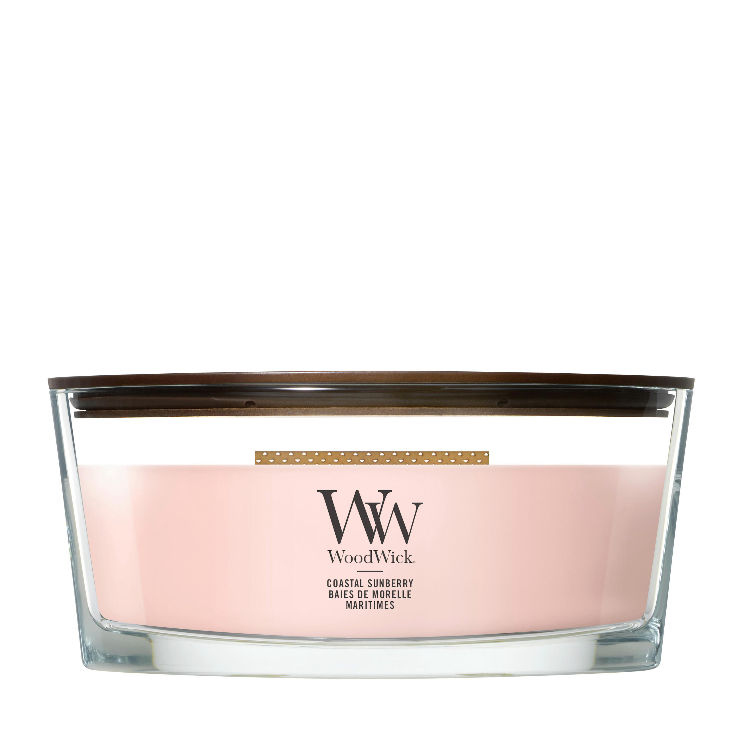 VONNÁ SVIEČKA  - pink, Basics, sklo (19.1/11.5/8.5cm) - WoodWick