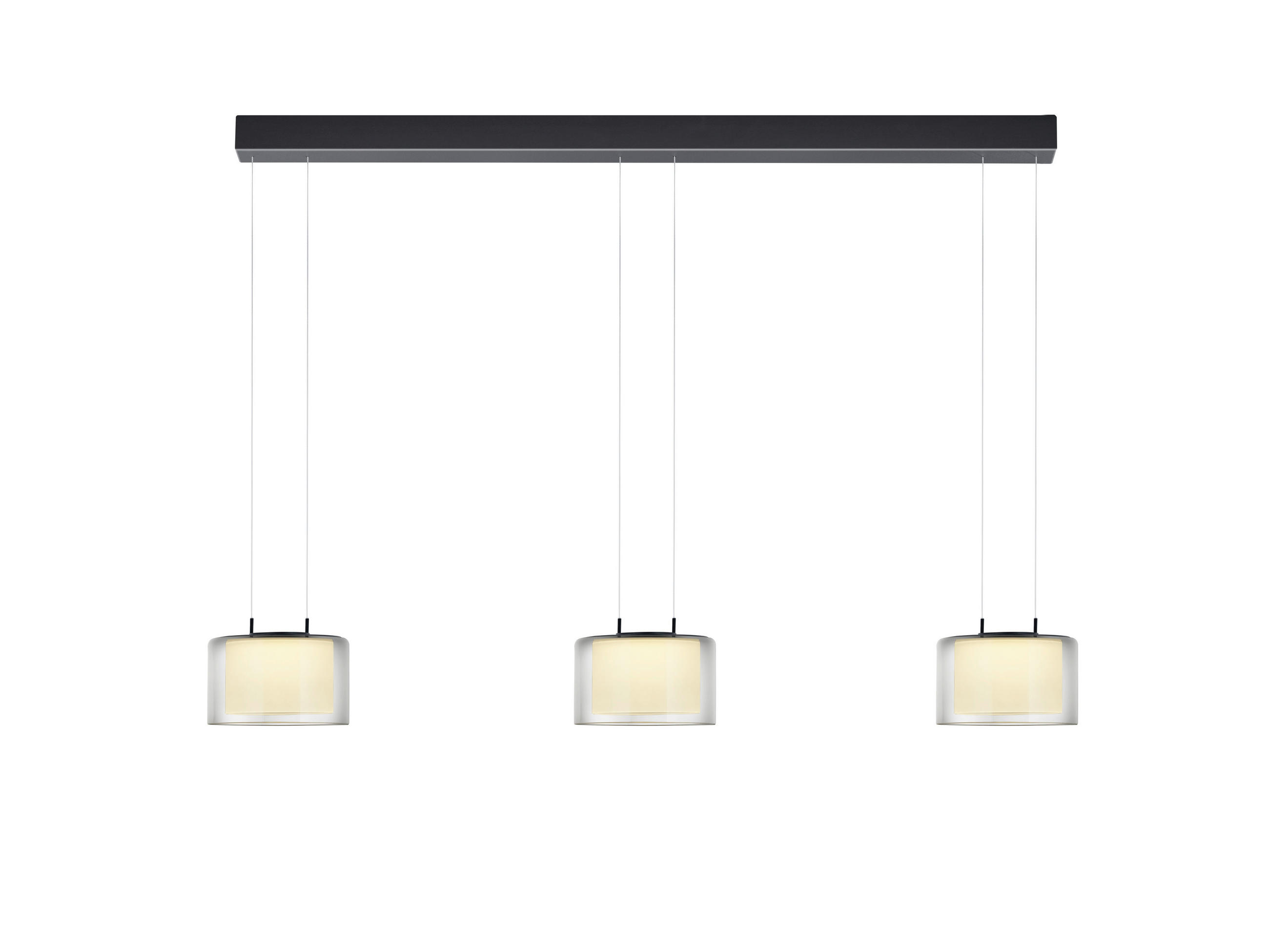 HÄNGELEUCHTE  - Anthrazit, Design, Metall (123cm) - Bankamp