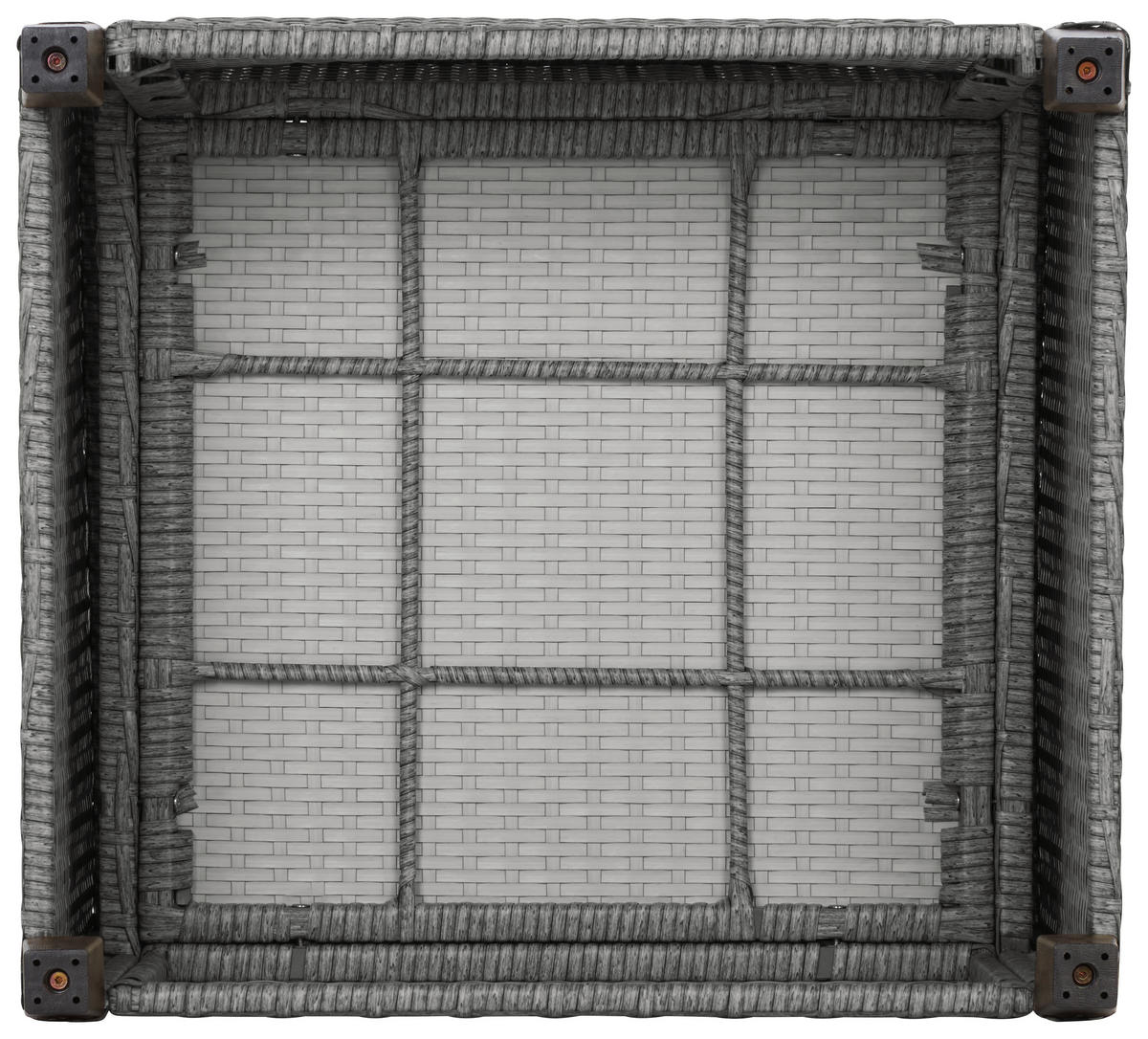 GARTENSESSEL Metall, Kunststoff, Textil Grau  - Braun/Grau, MODERN, Kunststoff/Textil (65/67/73cm) - Ondega