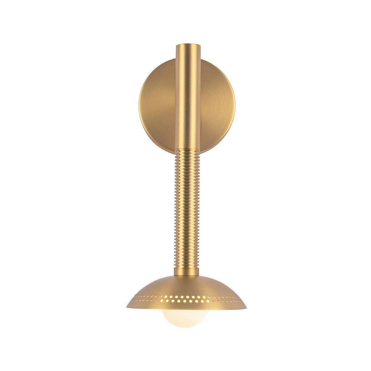 LED-WANDLEUCHTE Alora Mood 35,6/15,2/17,8 cm  - Goldfarben, Design, Glas/Metall (35,6/15,2/17,8cm) - Elstead Lighting