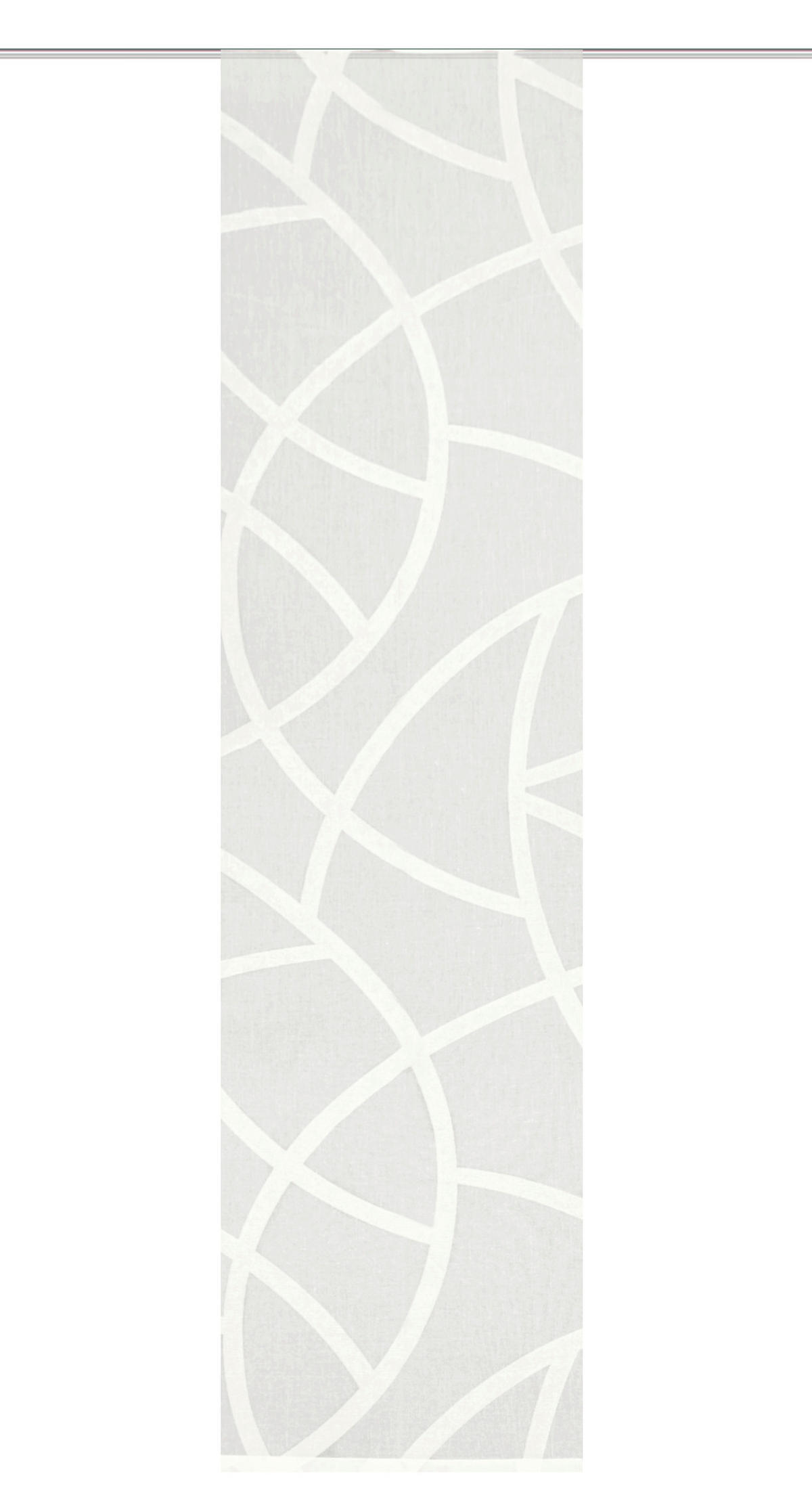 FLÄCHENVORHANG in Weiß halbtransparent  - Weiß, Design, Textil (60/245cm)