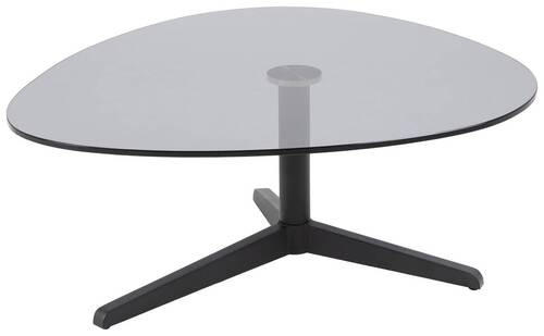 SOFFBORD i glas 84/77/34 cm  - grå/svart, Design, metall/glas (84/77/34cm) - MID.YOU