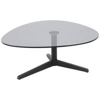 SOFFBORD i glas 84/77/34 cm  - grå/svart, Design, metall/glas (84/77/34cm) - MID.YOU