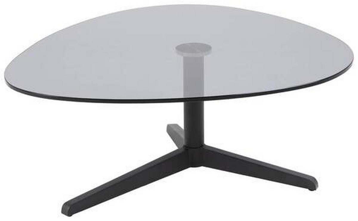 SOFFBORD i glas 84/77/34 cm  - grå/svart, Design, metall/glas (84/77/34cm) - MID.YOU