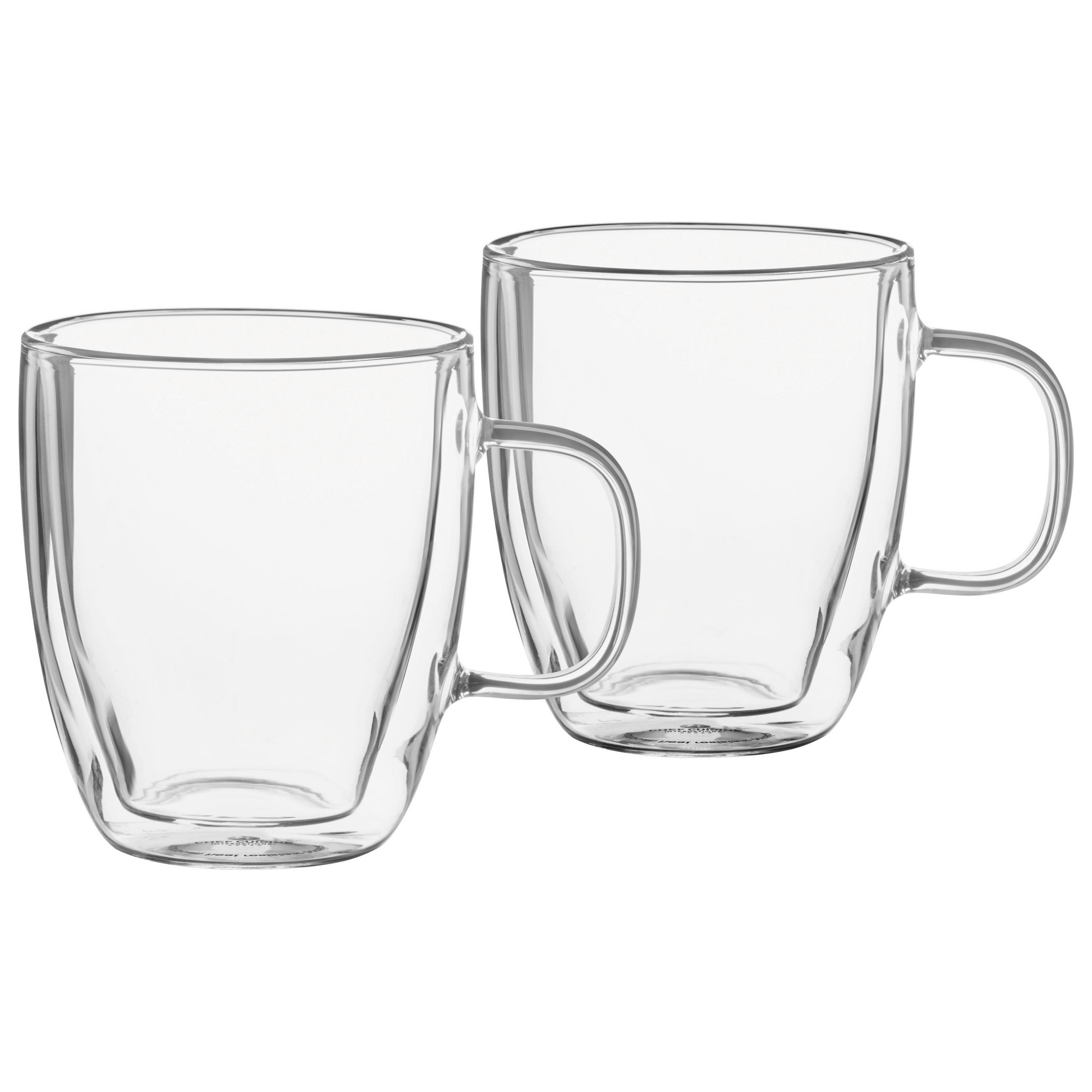 KAFFEEGLÄSERSET  - Transparent, Basics, Glas (8,5/8,5/10cm) - CHEF CUISINE