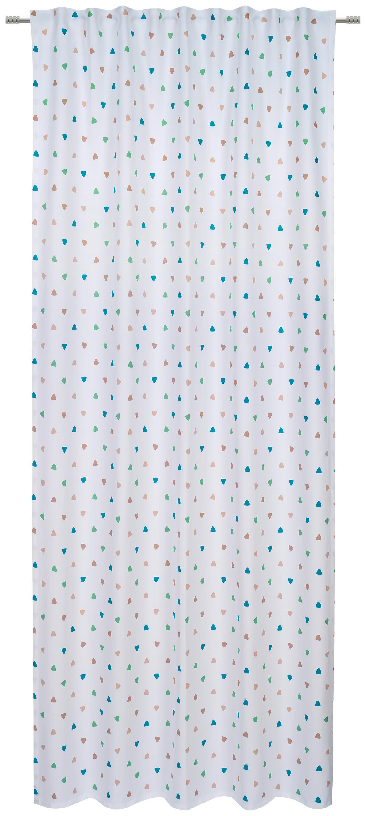 KOMBINOVANA ZAVESA višebojna, bela - bela/višebojna, Osnovno, tekstil (135/245cm) - Ben'n'jen