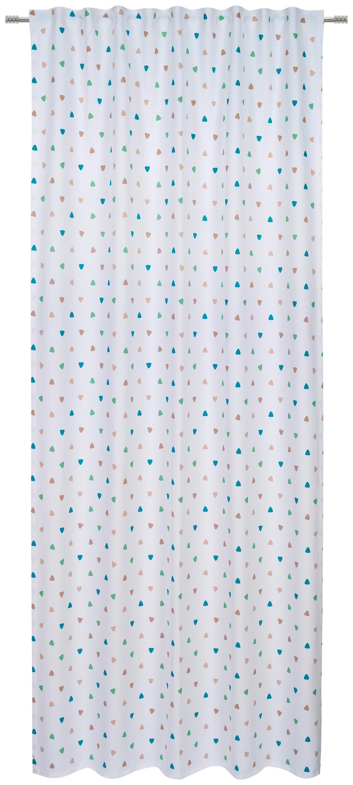 KOMBINOVANA ZAVESA višebojna, bela - bela/višebojna, Osnovno, tekstil (135/245cm) - Ben'n'jen
