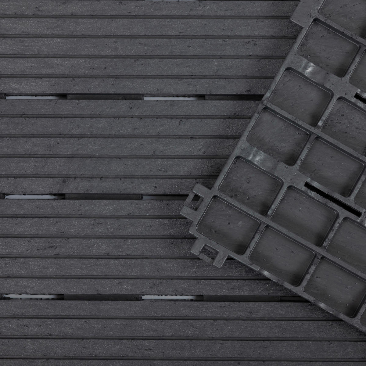 TERRASSENFLIESE 30X30CM 6-ER SET  - Edelstahlfarben, MODERN, Kunststoff (31,5/31,5/9cm)