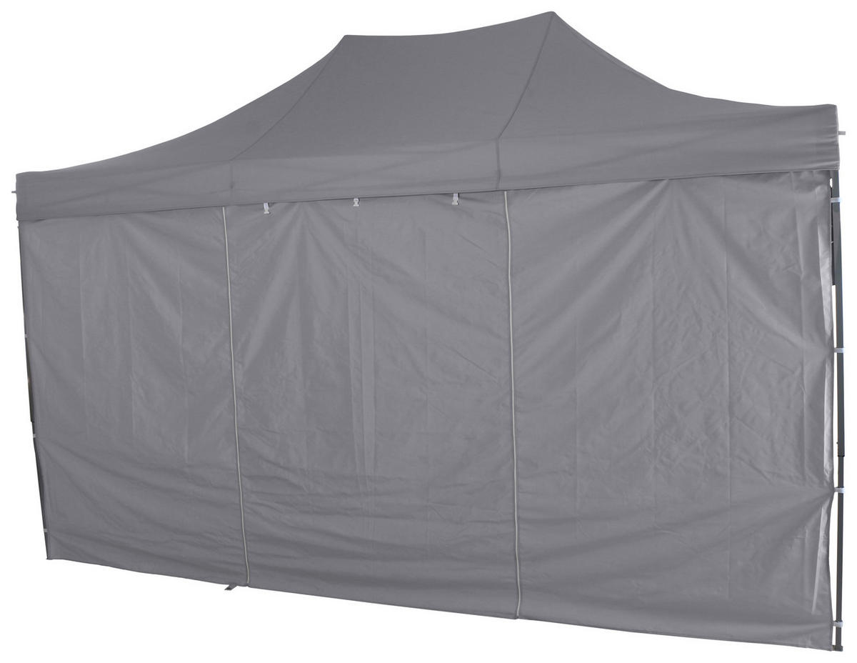 PAVILLON 450/330/300 cm   - Grau, KONVENTIONELL, Textil/Metall (450/330/300cm) - Siena Garden