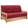 SCHLAFSOFA Mikrofaser Rot, Honig  - Rot/Honig, LIFESTYLE, Textil (154/88/90cm) - Livetastic