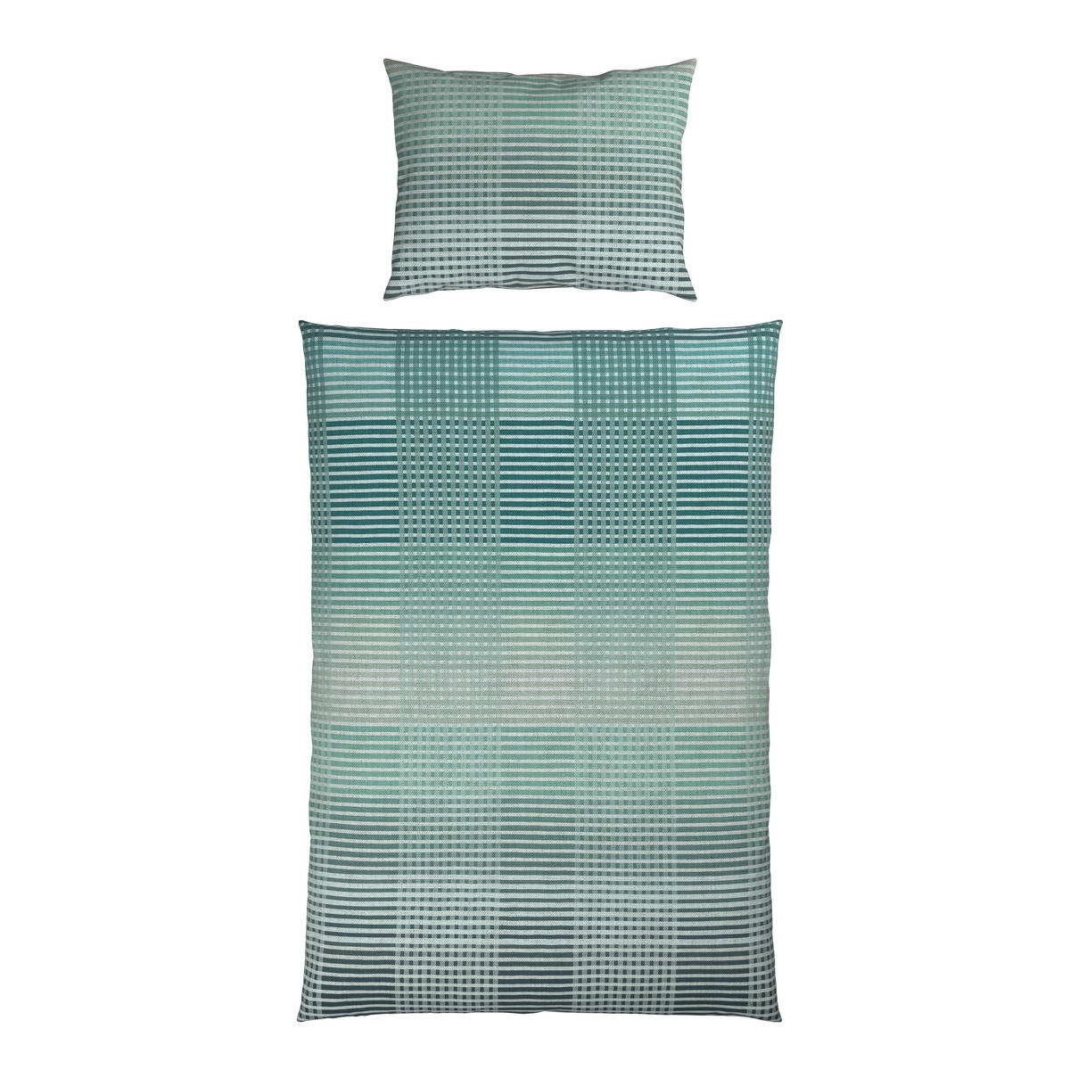 BETTWÄSCHE 2-teilig Flanell 140/200 cm  - Türkis, Textil (140/200cm) - Novel