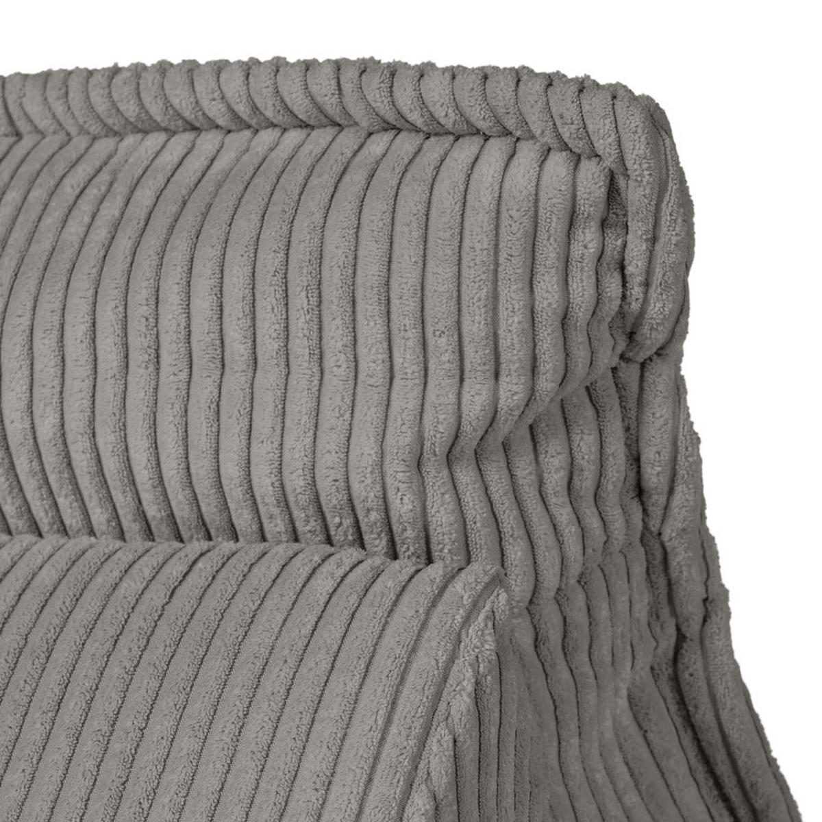 RÜCKENKISSEN   83/25/42 cm  - Anthrazit, Modern, Textil (83/25/42cm) - Trendmanufaktur