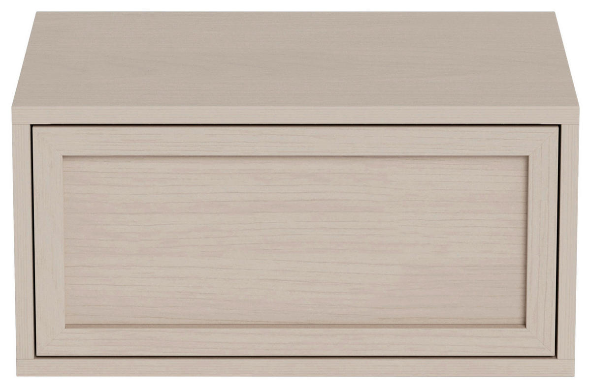 NACHTSCHRANK 46/23/30 cm  - Eiche grau, MODERN, Holzwerkstoff (46/23/30cm) - VanDerken