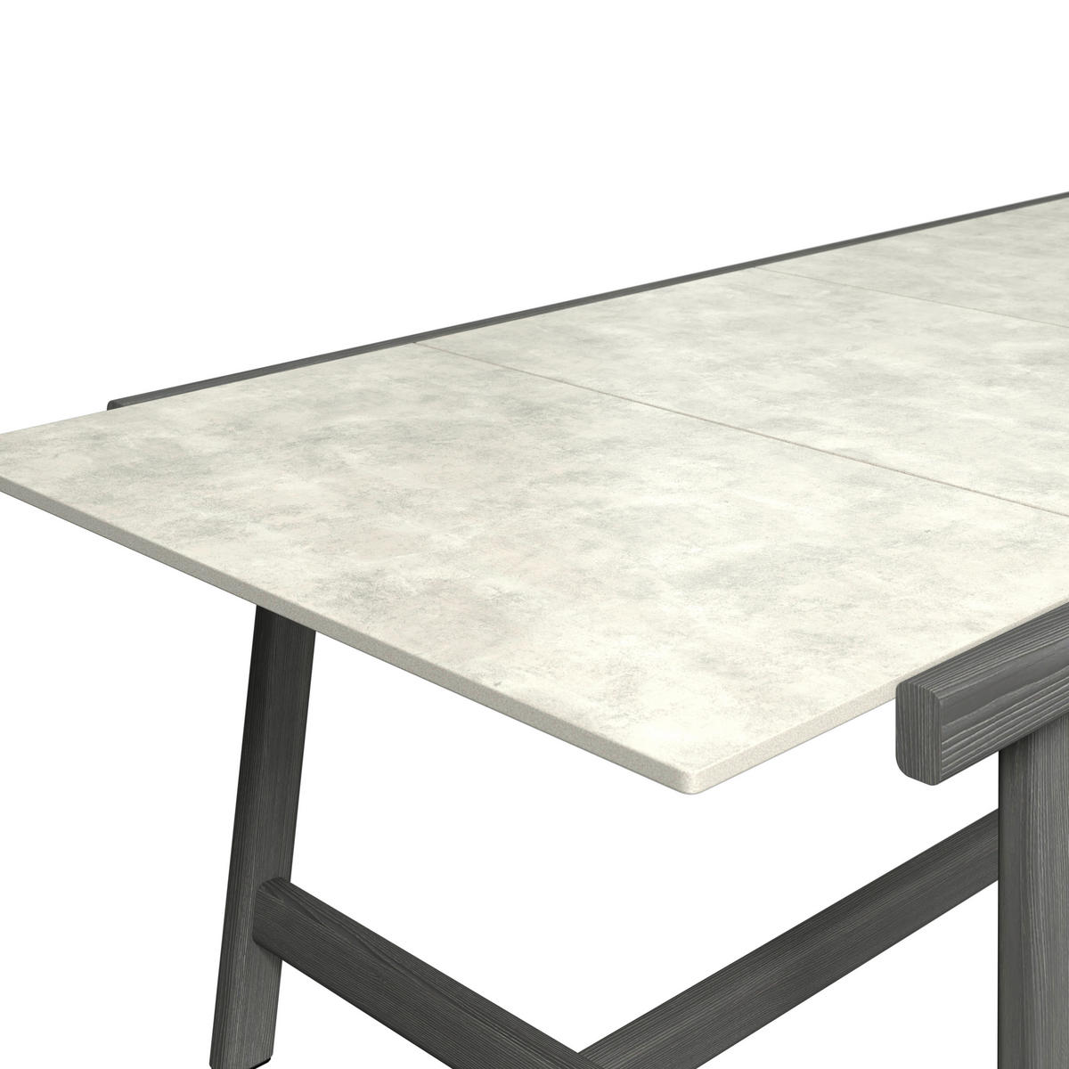 GARTENTISCH 240/100/74 cm Holz, Kunststoff rechteckig  - Hellgrau/Graphitfarben, ROMANTIK / LANDHAUS, Holz/Kunststoff (240/100/74cm) - Dieter Knoll