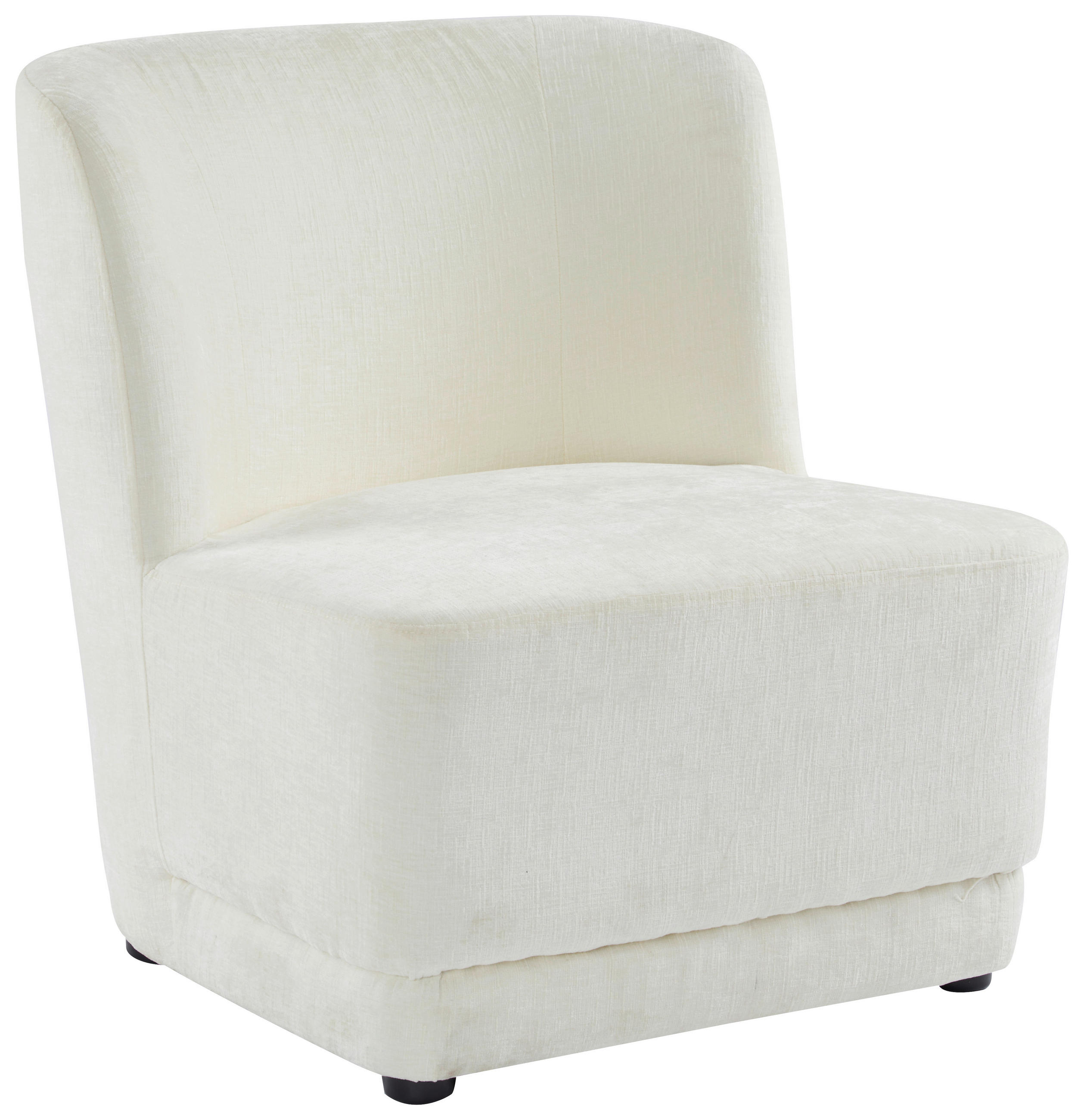 SESSEL Flachgewebe Creme    - Creme, Design, Holz/Textil (64/71/73cm) - MID.YOU