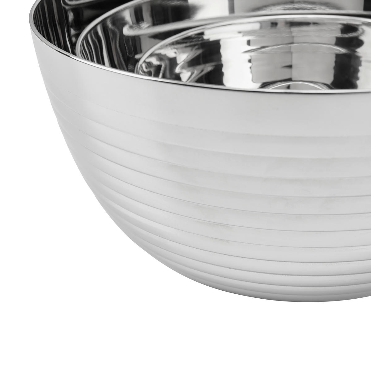 SKÅLSET 3 delar  - stålfärgad, Basics, metall - Homeware Profession.