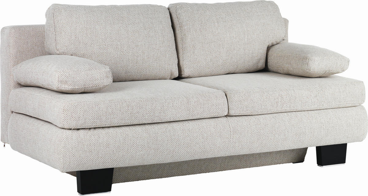 SCHLAFSOFA in Webstoff Naturfarben  - Wengefarben/Naturfarben, KONVENTIONELL, Holz/Textil (203/94/100cm) - Novel