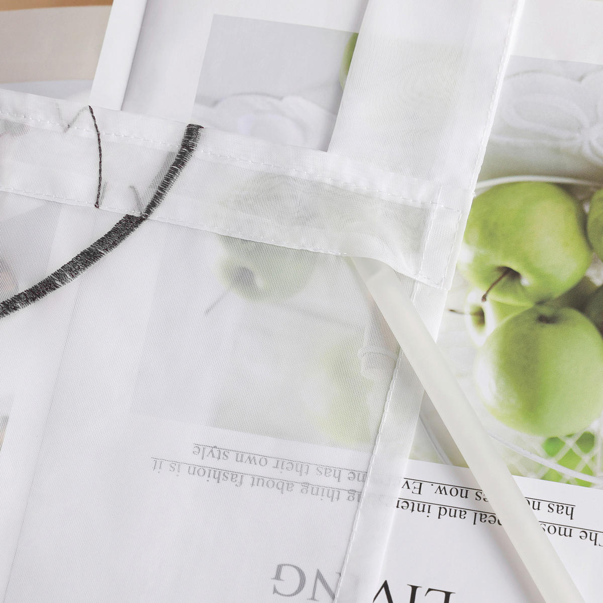 FLÄCHENVORHANG  2 Stück  transparent   57/225 cm  - Weiß Hochglanz, Basics, Textil (57/225cm) - Joyswahl