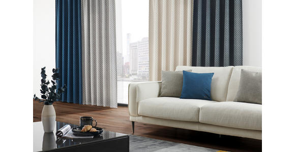 FERTIGVORHANG blickdicht  - Blau, KONVENTIONELL, Textil (140/260cm) - Dieter Knoll