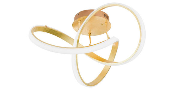 LED-DECKENLEUCHTE - Goldfarben, Design, Kunststoff/Metall (59/29/59cm) - Ambiente