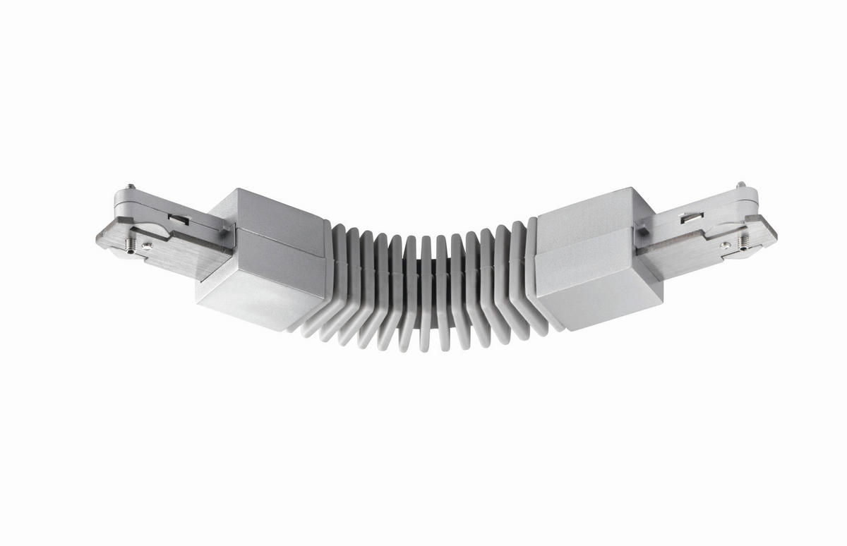 SCHIENENSYSTEM-VERBINDER     - Nickelfarben, Basics, Kunststoff/Metall (2,2/12,8cm) - Fischer & Honsel