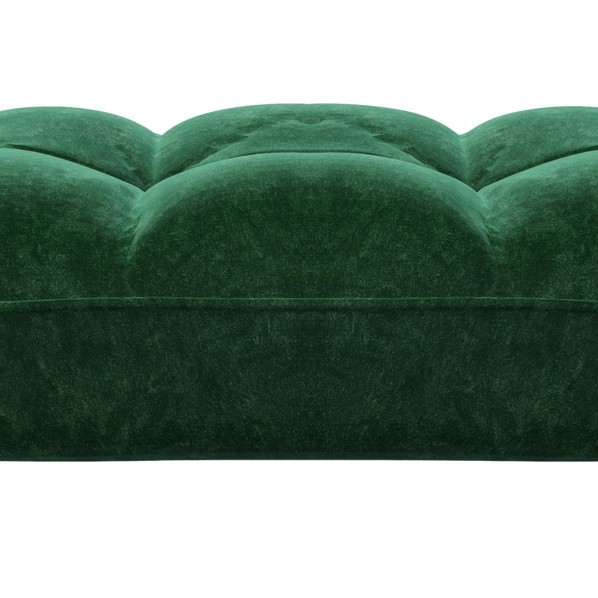 HOCKER PLAYBOY Samt Grün  - Grün, KONVENTIONELL, Holz/Textil (88/43,5/57cm) - Playboy