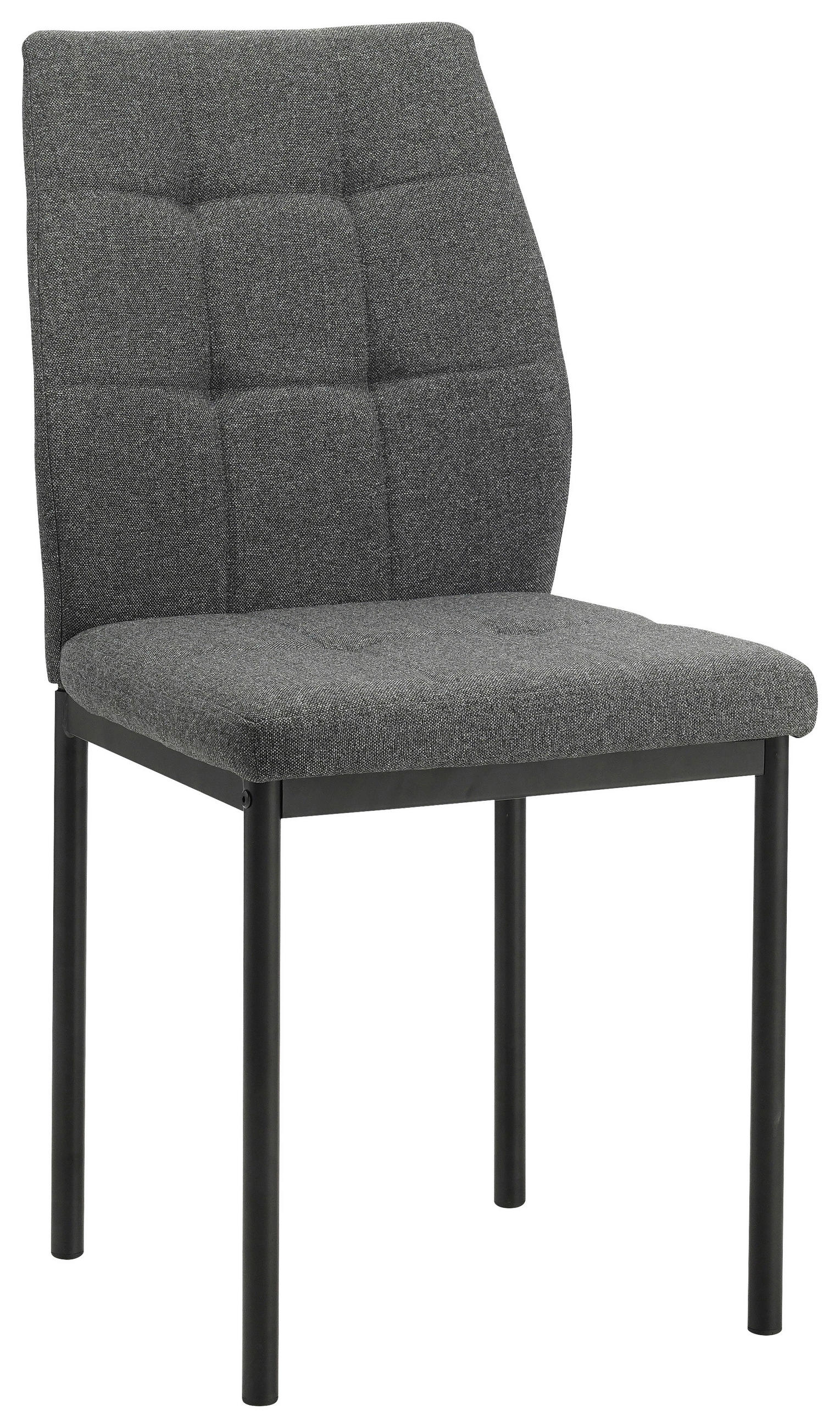 STOLIČKA, 44/90/56 cm - čierna/tmavosivá, Modern, kov/textil (44/90/56cm) - Carryhome