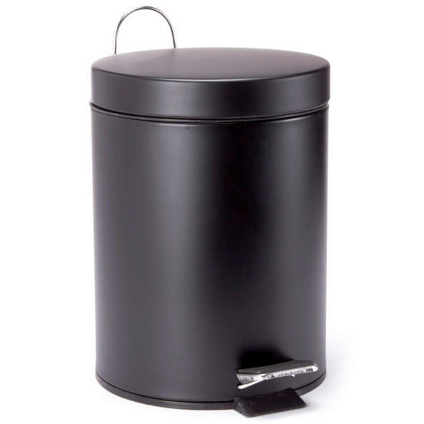 TRETEIMER 3 l  Metall  - Schwarz, Basics, Kunststoff/Metall (17/25cm) - Spirella