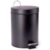 TRETEIMER 3 l  Metall  - Schwarz, Basics, Kunststoff/Metall (17/25cm) - Spirella