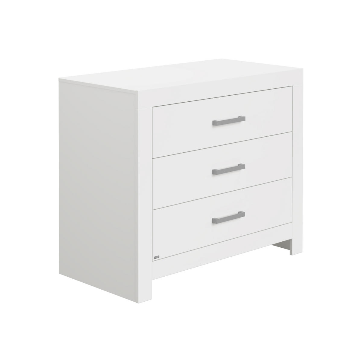 KOMODA  Fiona  - bijela/srebrne boje, Trend, drvni materijal/metal (110/91,9/55,3cm) - Paidi