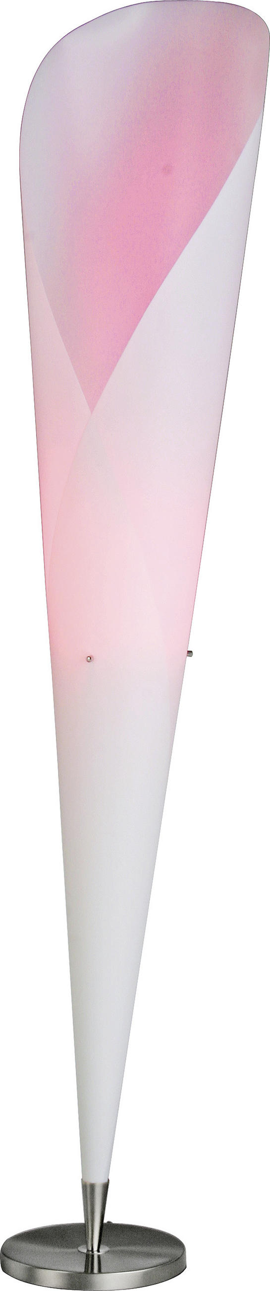STEHLEUCHTE 30/162 cm    - Chromfarben/Weiß, KONVENTIONELL, Kunststoff/Metall (30/162cm) - Näve