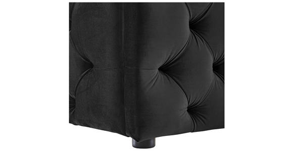 POLSTERBETT gepolstertes Kopfteil Schwarz 180/200 cm  - Schwarz, KONVENTIONELL, Kunststoff/Textil (180/200cm) - Carryhome
