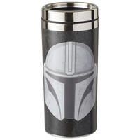 THERMOBECHER Mandalorian  - Schwarz/Weiß, Basics, Metall (18.3/8/18.3cm) - Star Wars