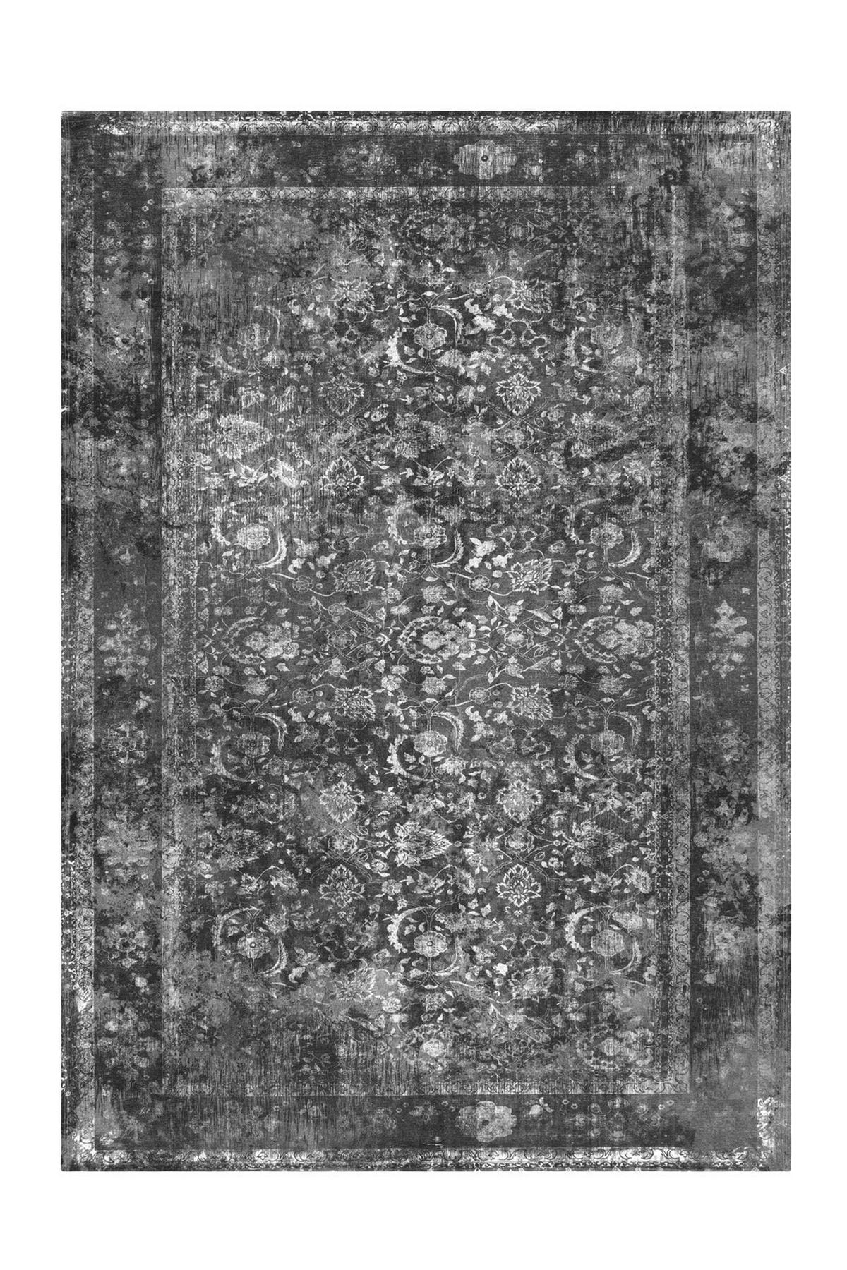 FLACHWEBETEPPICH 160/230 cm Vintage 8404 Grau Grau  - Grau, KONVENTIONELL, Textil (160/230cm)
