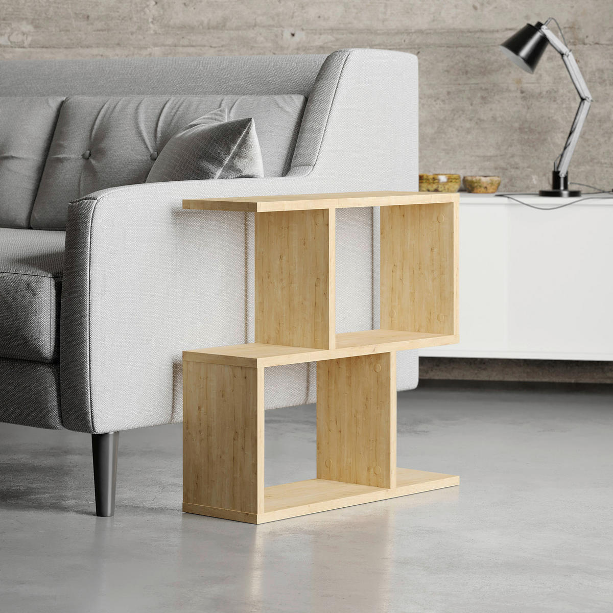 BEISTELLTISCH in Holzwerkstoff 60/20/60 cm  - Eichefarben, Design, Holzwerkstoff (60/20/60cm) - Livetastic