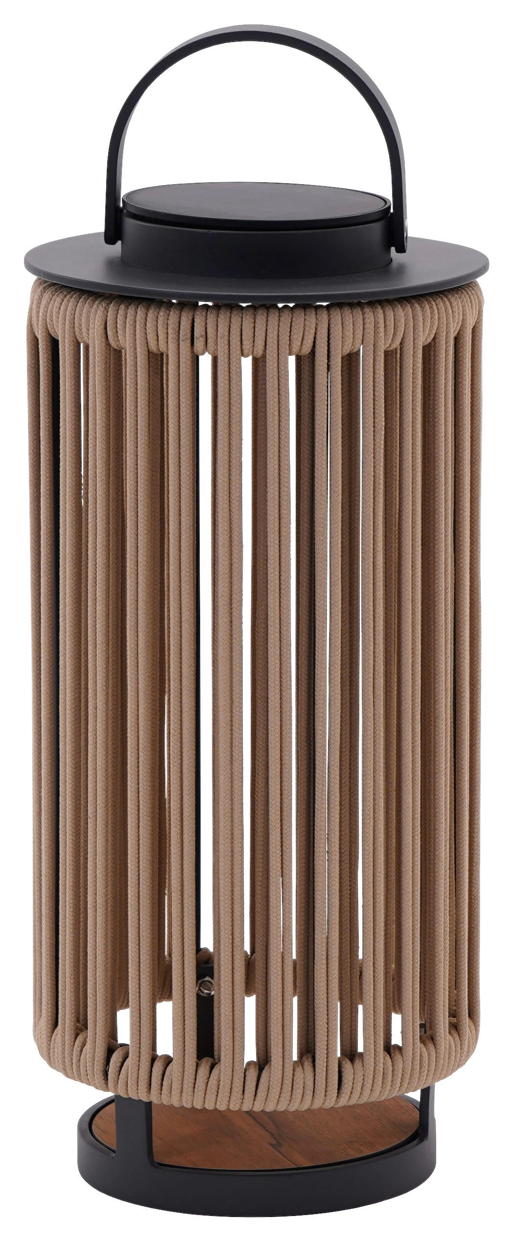 SOLÁRNÍ SVÍTIDLO, 21,5/45/21,5 cm - tmavě šedá/přírodní barvy, Design, kov/textil (21,5/45/21,5cm) - Ambia Garden