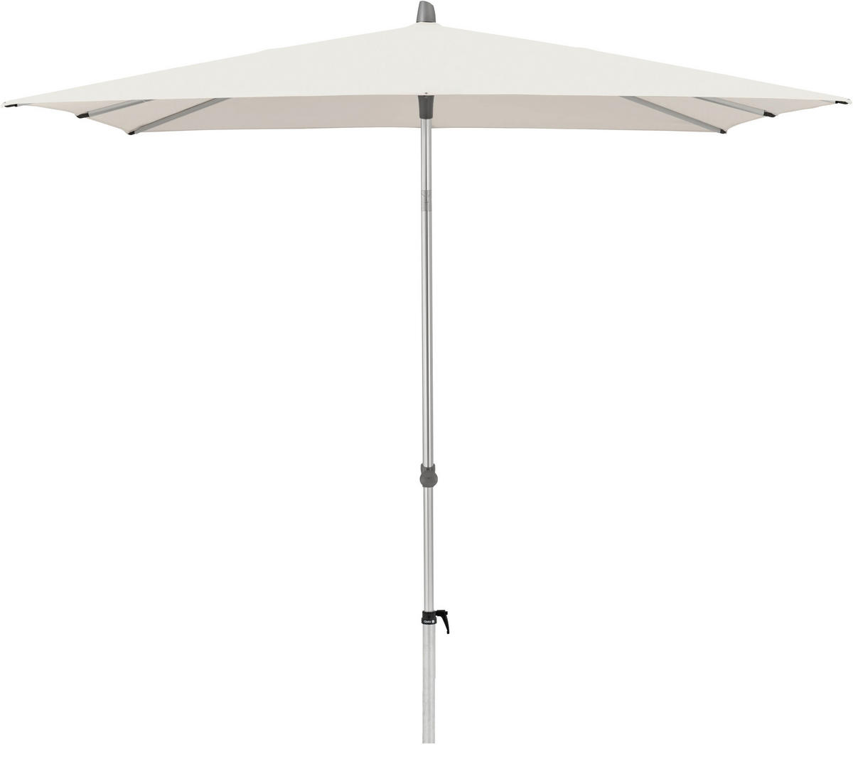 SONNENSCHIRM  240/240 cm  - Silberfarben/Hellgelb, Modern, Textil/Metall (240/240cm) - Glatz