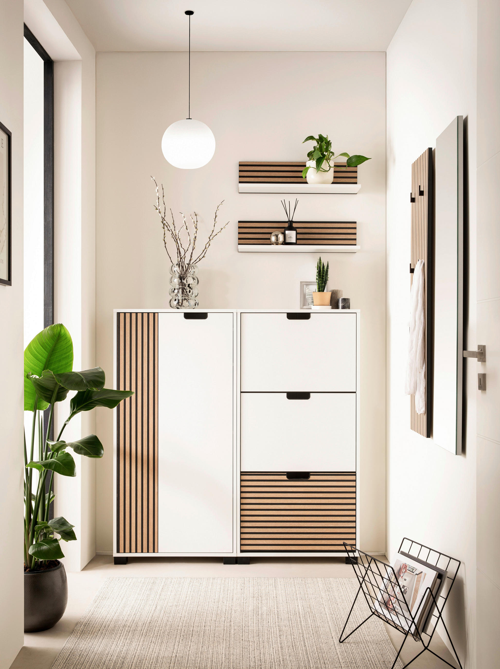 HIGHBOARD  in 59,8/124/19,55 cm  - Eichefarben/Schwarz, Design, Holzwerkstoff/Kunststoff (59,8/124/19,55cm) - MID.YOU