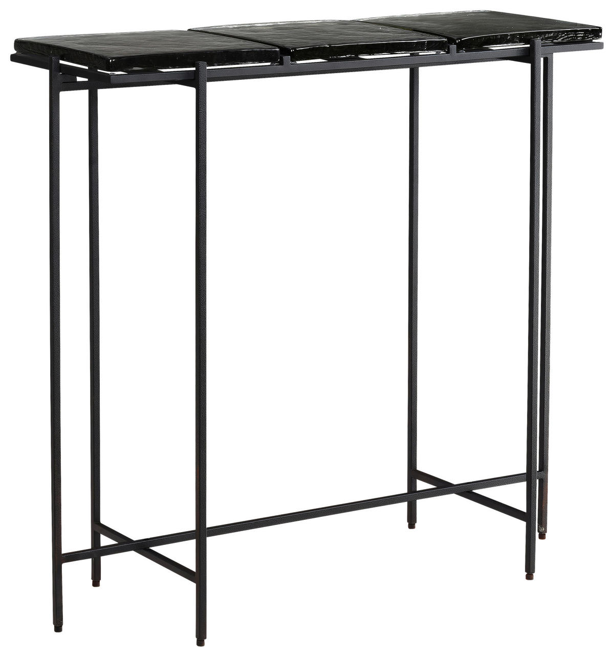Masă Tip Consolă din sticlă, 90/29/85 cm    - negru, Design, sticlă/metal (90/29/85cm) - MID.YOU